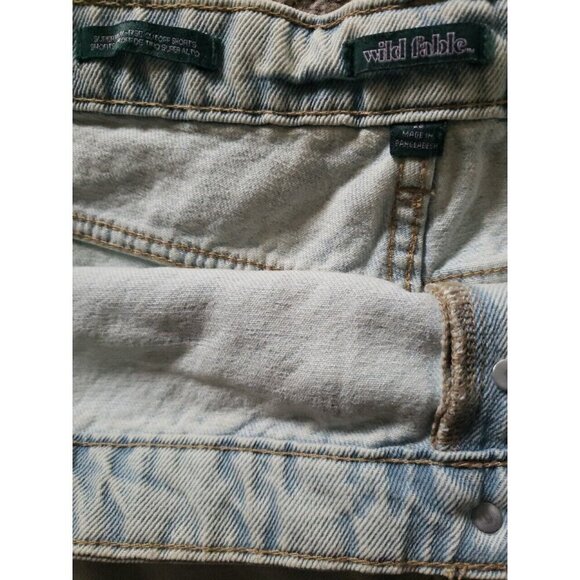 WILD FABLE Women's Plus Jean Shorts Size 28 Light Super High Rise Cut-Off NWT - Picture 6 of 11